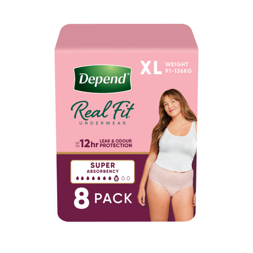 Depend Real Fit Underwear XL for Women Super