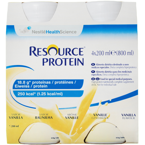 RESOURCE Protein Vanilla Flavour 200mL x 4 Pack