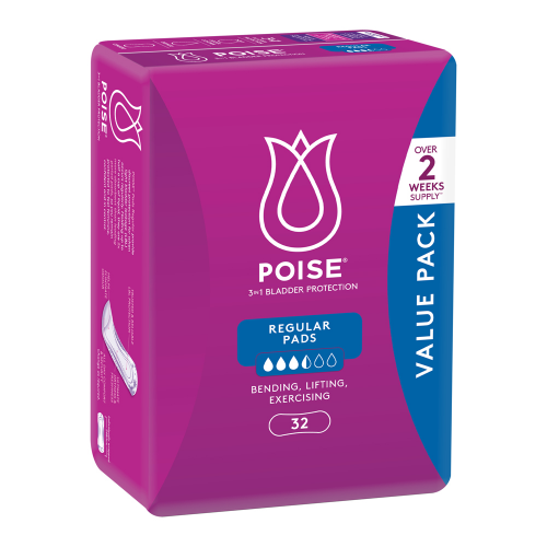 Poise Pads For Bladder Leaks Regular 32 Pack