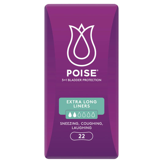 POISE Extra Long Liners 22 Pack - Usage information
