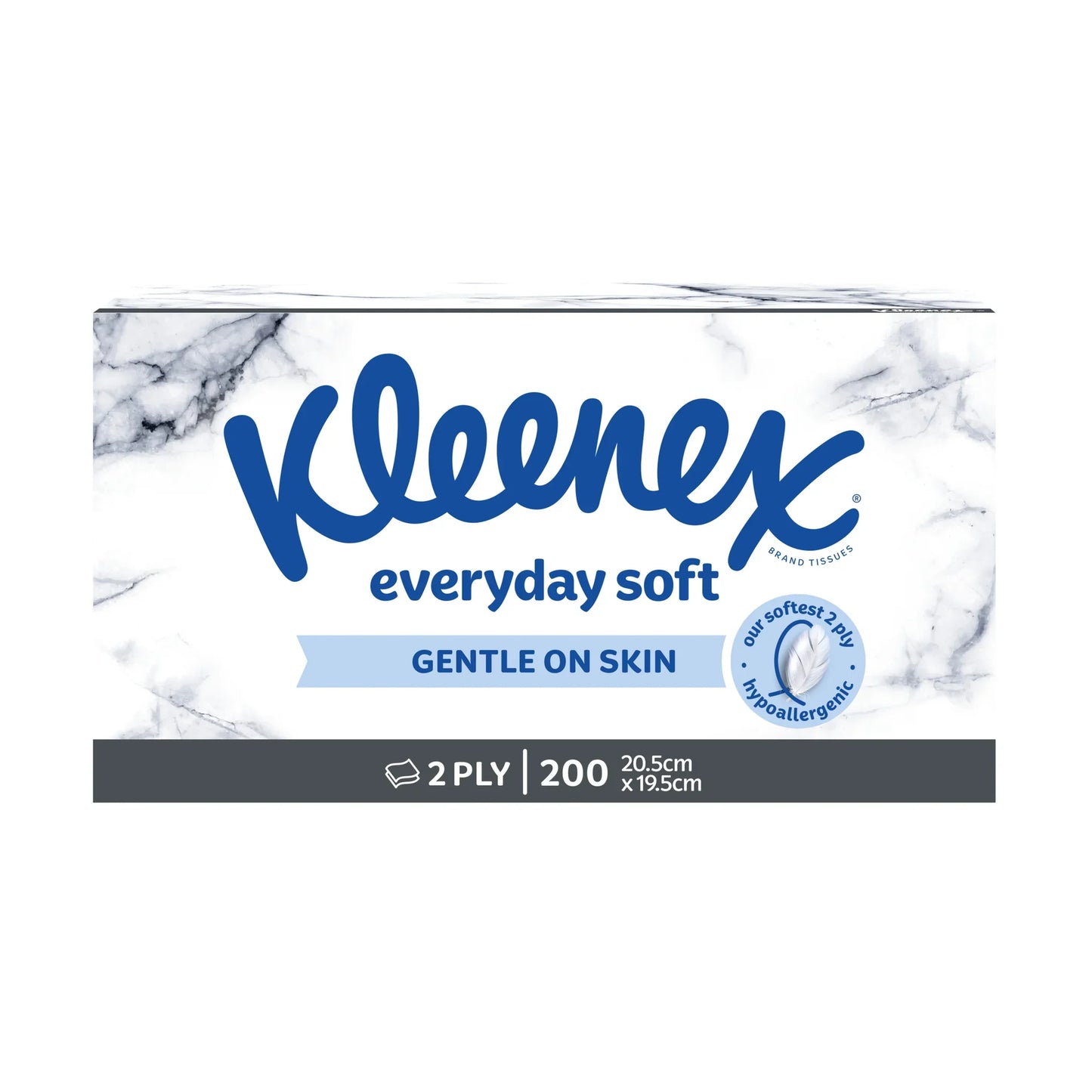 Kleenex Everyday Soft Facial Tissues 200 count front view