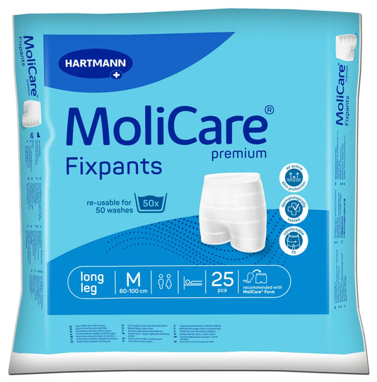 MoliCare Premium Fixpants Long Leg Size Medium 25 Pack