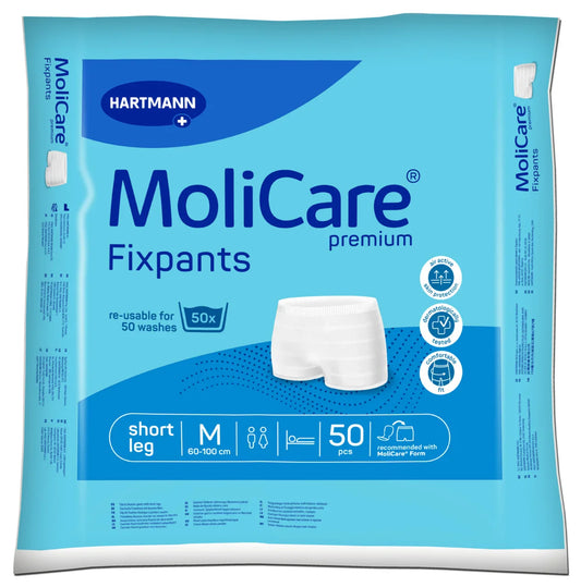 MoliCare Premium Fixpants Short Leg Size Medium 50 Pack