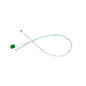 MDevices All Silicone Foley Balloon Catheter, 2-Way, 14FR, 45cm, 10mL, Standard Tip, Sterile, Green, 10 Pieces/Box