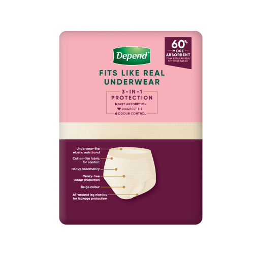 Depend Real Fit Underwear XL for Women Super