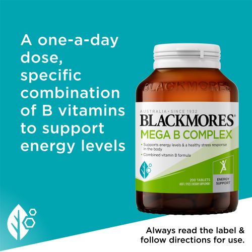 Blackmores Mega B Complex 200 Tablets