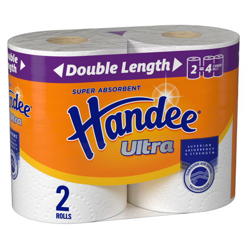 HANDEE Ultra Double Length Paper Towels Carton of 8 Rolls