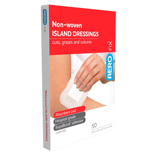 AERO Fix Non-Woven Island Dressing 9 x 10cm 5 Pack
