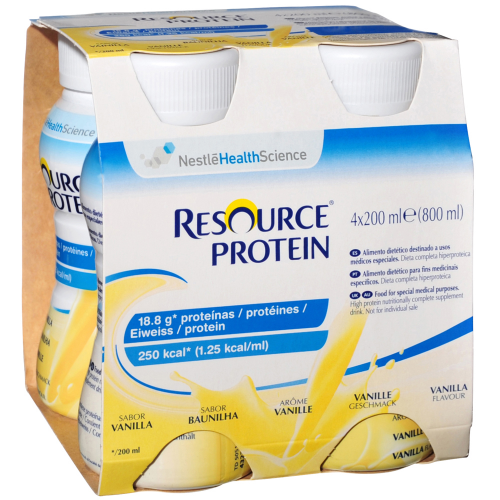 RESOURCE Protein Vanilla Flavour 200mL x 4 Pack