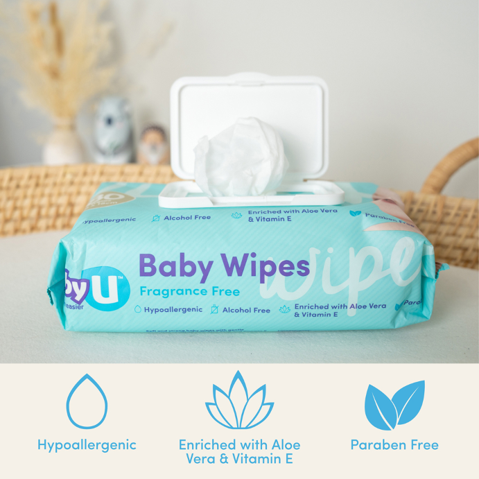 Baby U Baby Wipes Fragrance Free 240 Wipes