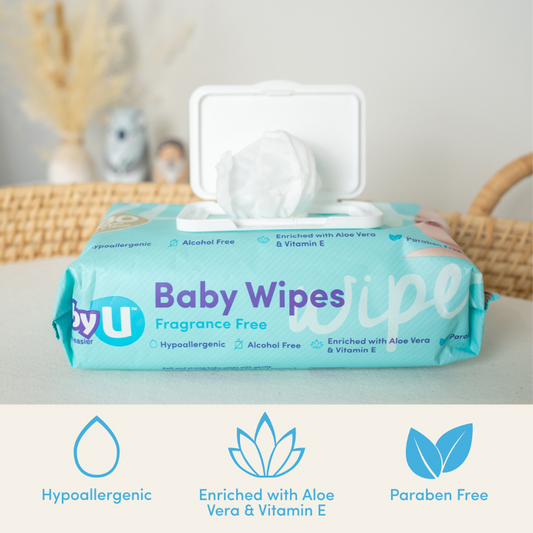 Baby U Baby Wipes Fragrance Free 240 Wipes