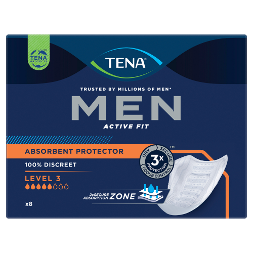 Tena Men Active Fit Absorbent Protector Level 3 (8 Pack)