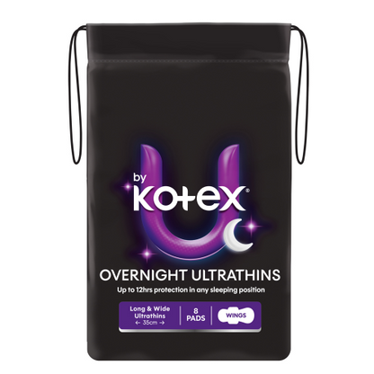 U By Kotex Overnight Ultrathins Long with Wings