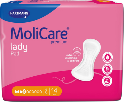 MoliCare Premium Lady Pad 4 Drop Moderate-Heavy Protection 12 Pack