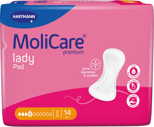 MoliCare Premium Lady Pad 4 Drop Moderate-Heavy Protection 12 Pack