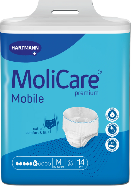 MoliCare Mobile Pull-Up Pants 6 Drop Heavy Protection Medium 14 Pack