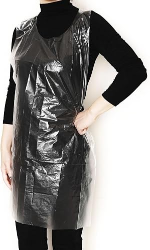 Disposable Plastic Apron Transparent 50 Count Waterproof