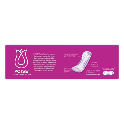 Poise Pads For Bladder Leaks Regular (CARTON OF 3)