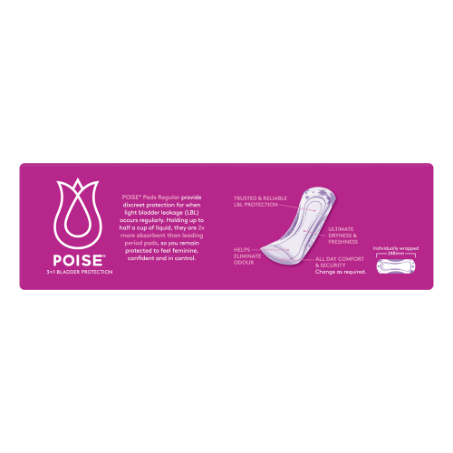 Poise Pads For Bladder Leaks Regular (CARTON OF 3)