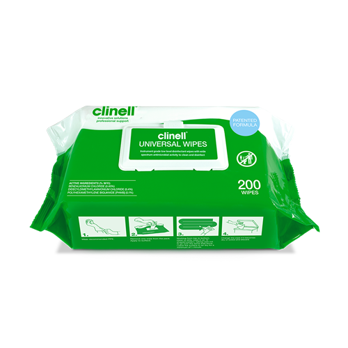 Clinell Universal Wipes Pack - 200 Wipes
