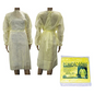Isolation Gown with Tie, Dust Coat, Long Sleeve, Level 1 40GSM, Water Resistant, Non woven, 100/Carton