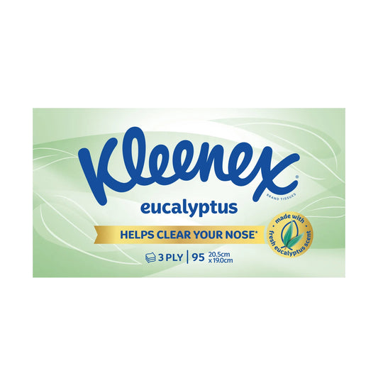Kleenex Eucalyptus 3-Ply Tissues 95 Pack - Product features