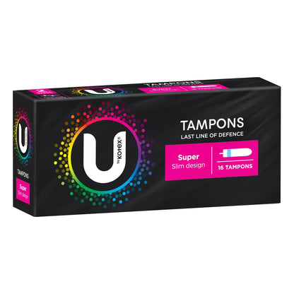 U by Kotex Tampons Super 16 Pack - Maximum feminine protection