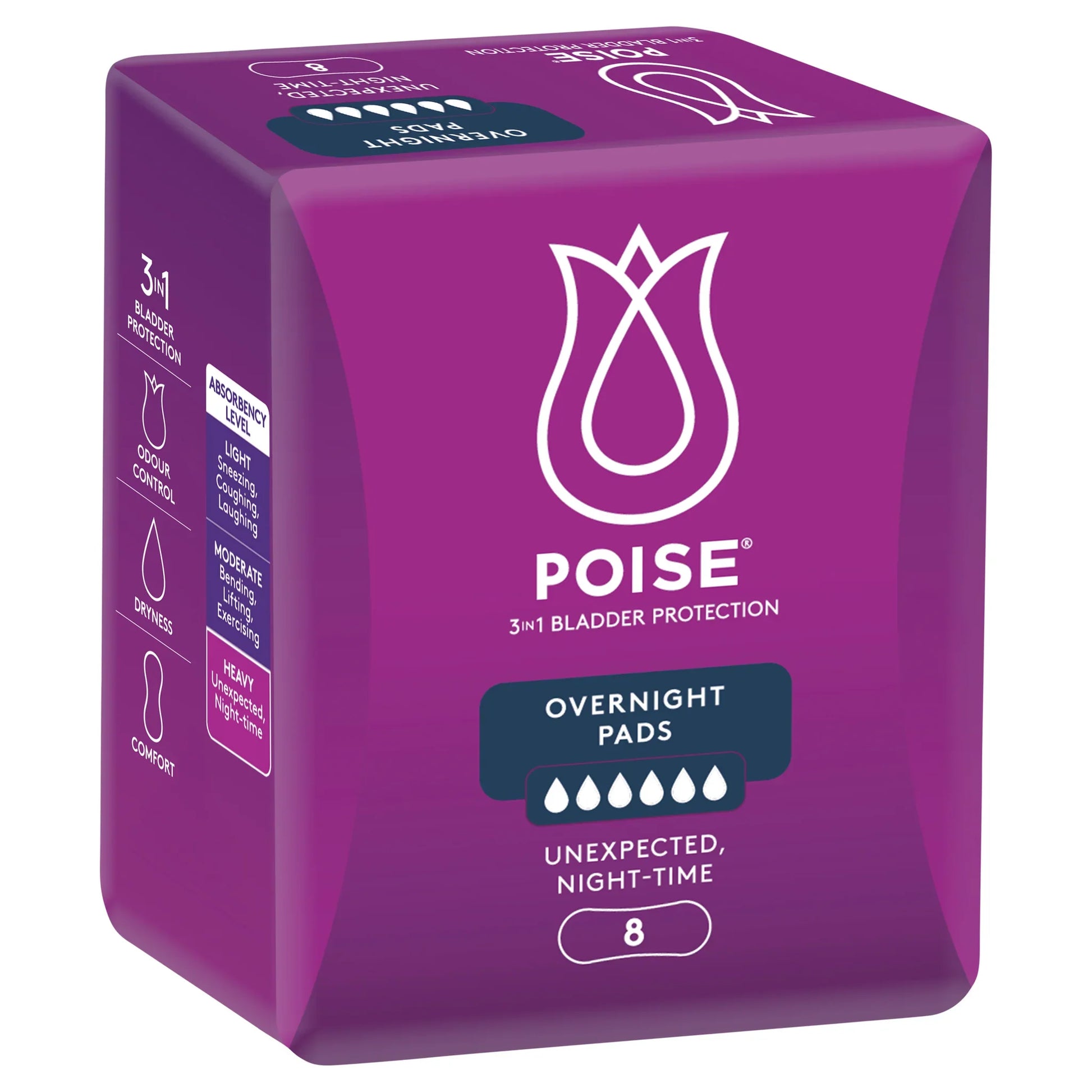 Poise 3-in-1 Bladder Protection Super Pads 14 Pack
