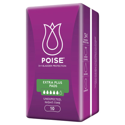 Poise 3-in-1 Bladder Protection Heavy Pads 10 Pack
