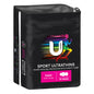 U by Kotex Sport Ultrathins super 10 pads black package with running figure design