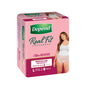 Depend Real Fit underwear for women L 8 pack pink package front view