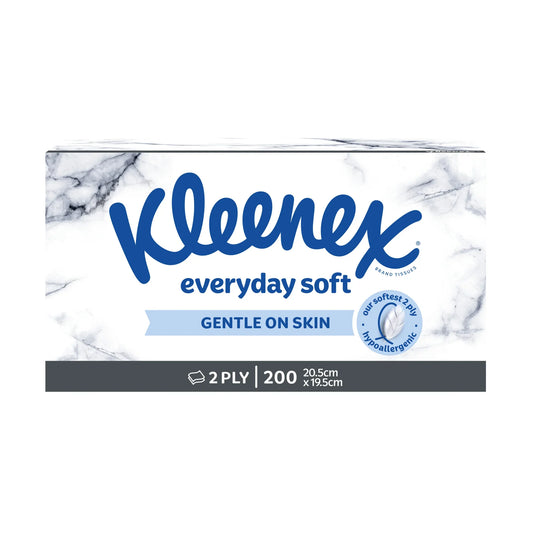 Kleenex Everyday Soft Facial Tissues 200 count front view