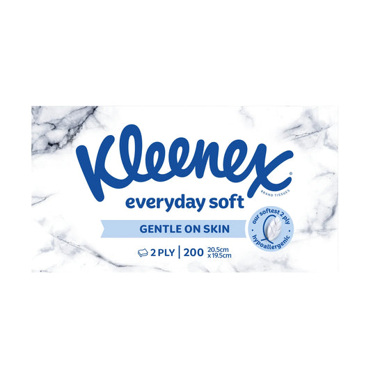 Kleenex Everyday Soft Facial Tissues 200 count side view