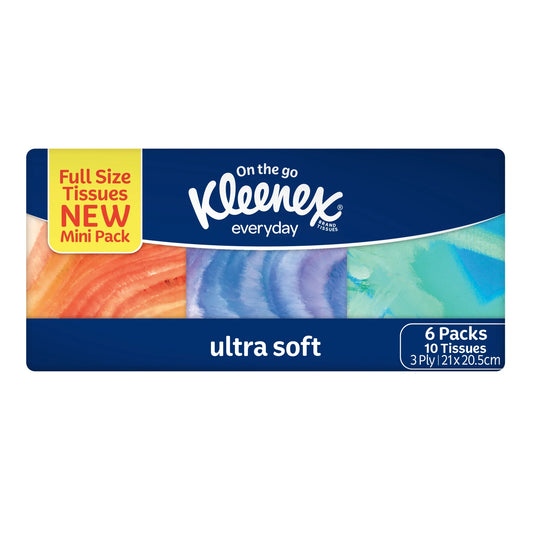 Kleenex Everyday Tissues - Back view showing ultra soft tissue features