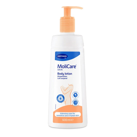 MoliCare Skin Body Lotion pump bottle for intensive skin care