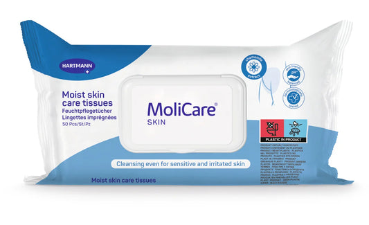MoliCare Skin Moist Care Tissues for gentle skin cleansing