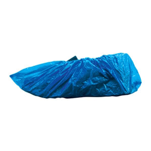 Shoe Cover Overshoes, Polyethylene, 21gsm, Blue, 100/Bag