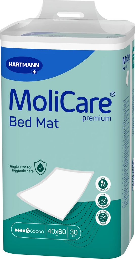 MoliCare Premium Bed Mat 5 Drop Protection 40x60cm disposable incontinence underpad