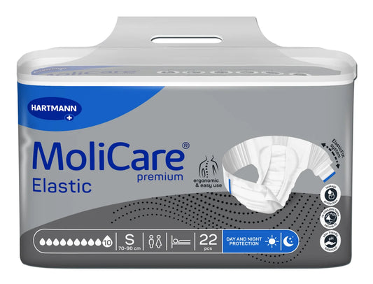 MoliCare Premium Elastic 10 Drop Adult Briefs Small 22 Pack