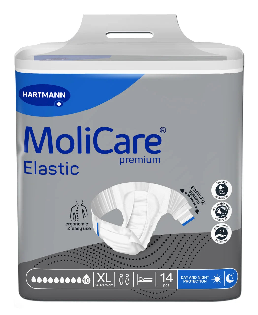 MoliCare Premium Elastic 10 Drop Adult Briefs XL 14 Pack