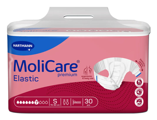 MoliCare Premium Elastic 7 Drop Adult Briefs Small 30 Pack