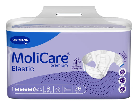MoliCare Premium Elastic 8 Drop Adult Briefs Small 26 Pack