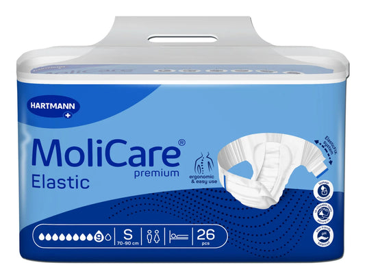 MoliCare Premium Elastic 9 Drop Adult Briefs Small 26 Pack