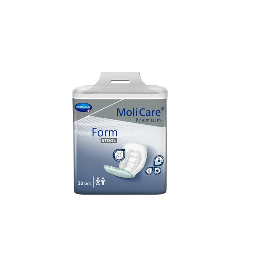 MoliCare Premium Form Stool shaped incontinence pad package 32 count