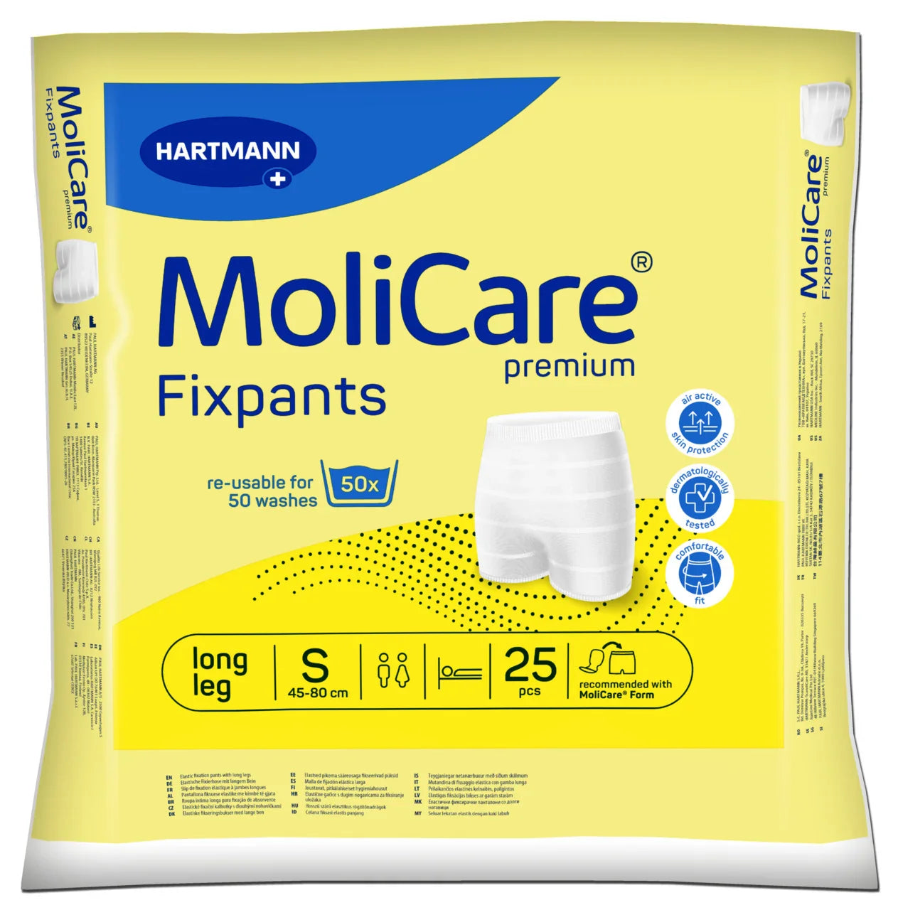 MoliCare Premium Fixpants Long Leg Size Small 25 Pack