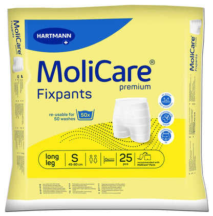 MoliCare Premium Fixpants Long Leg Size Small 25 Pack