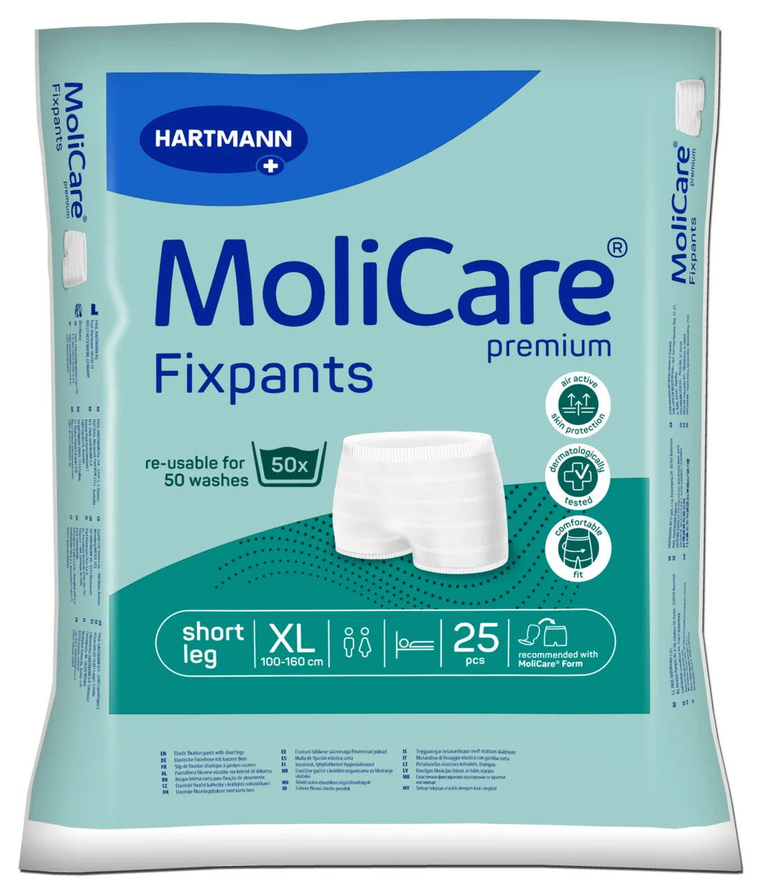 MoliCare Premium Fixpants Short Leg Size XL 25 Pack