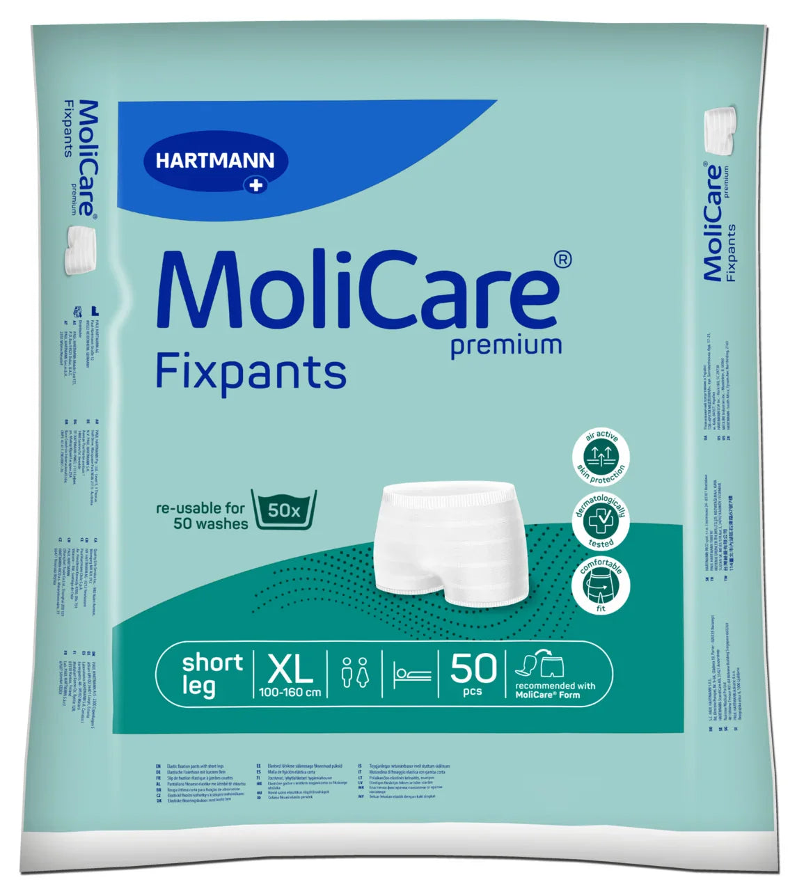 MoliCare Premium Fixpants Short Leg Size XL 50 Pack