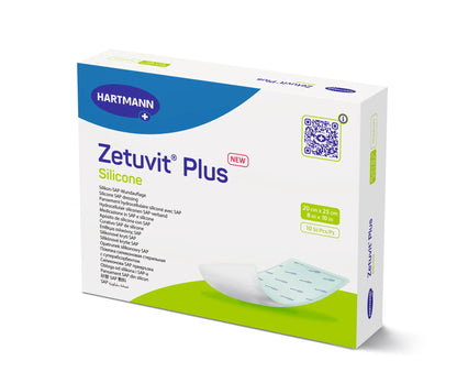 Hartmann Zetuvit Plus Silicone SAP Wound Dressing 20x25cm pack of 10