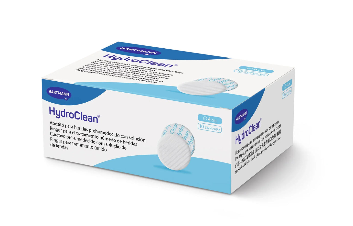 Hartmann HydroClean round wound dressing 4cm diameter with Ringer's solution